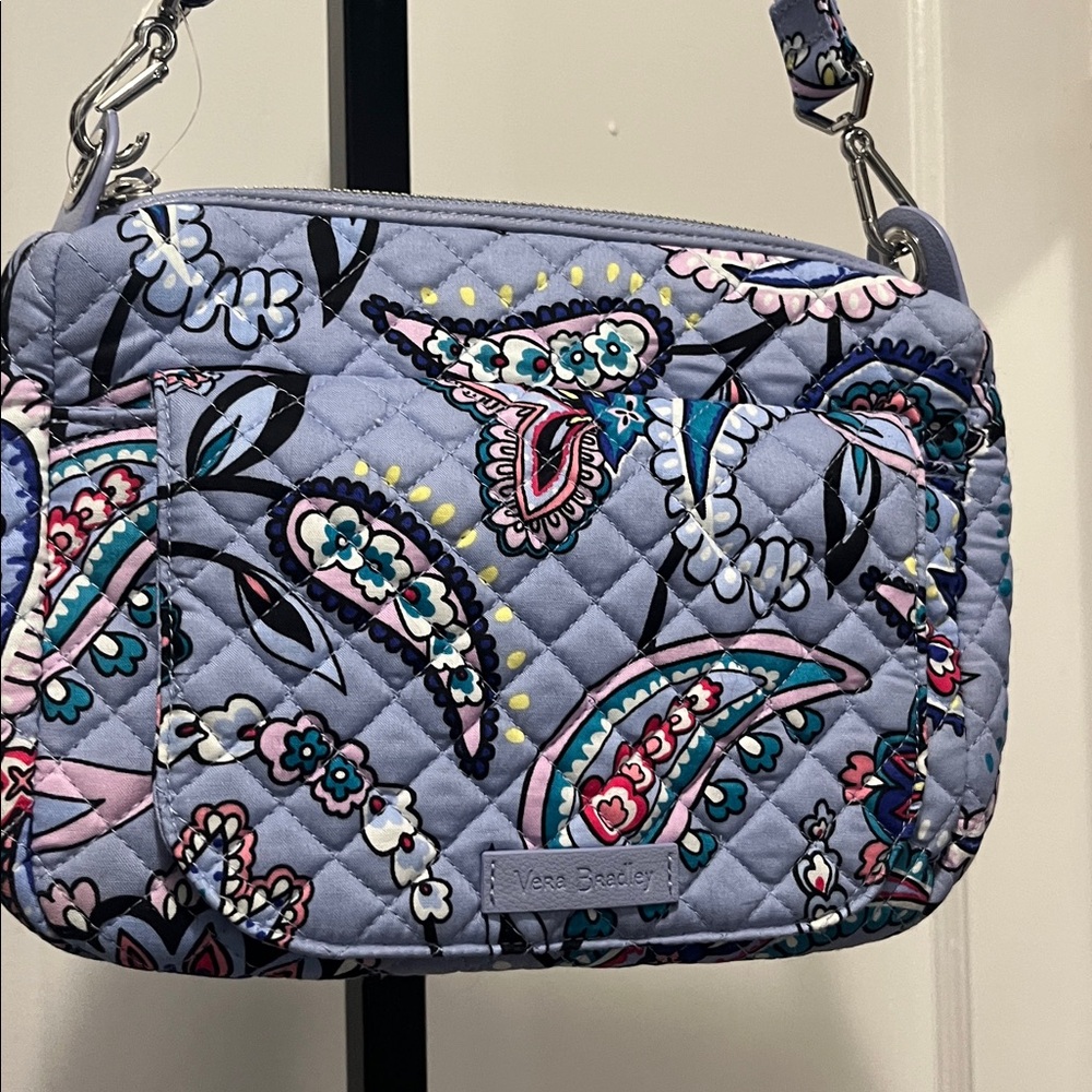 Vera Bradley Lavender Carson Mini Shoulder Bag Makani Paisley purse crossbody